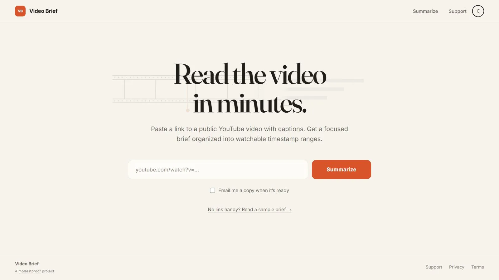 Video Brief preview